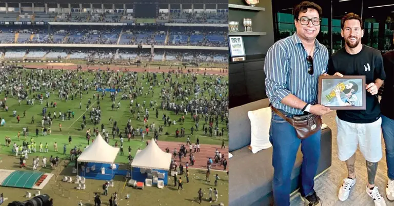 মেসির ভারত সফরে বিশৃঙ্খলার ঘটনায় আয়োজক গ্রেপ্তার